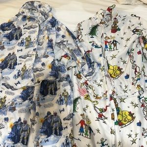 Size 8 Pottery Barn kids pajamas Star Wars and Grinch